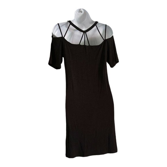 Fabletics Black Sunburst Strappy T-Shirt Dress XS - Picture 10 of 12
